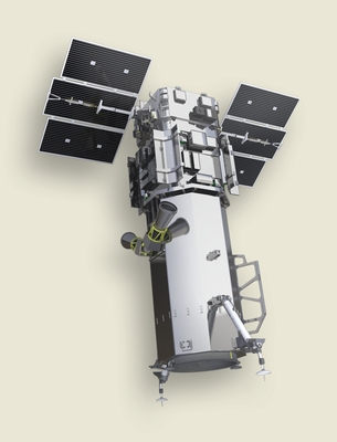 Artist's rendition of the WorldView-3 satellite