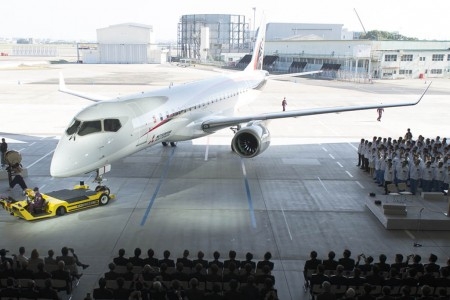 MRJ at last year's roll out