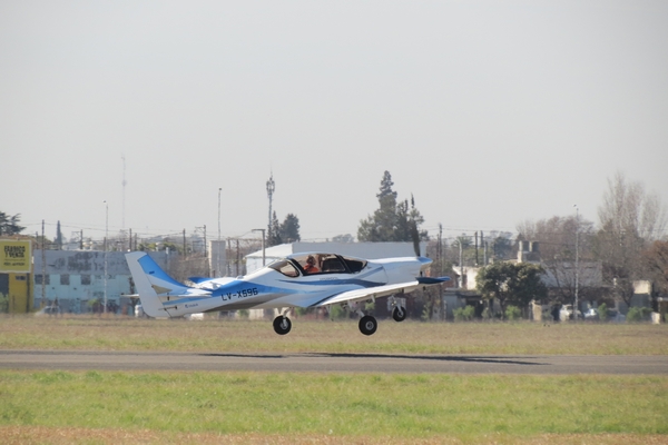 Test flight of an Argentina IA-100 Basic Trainer