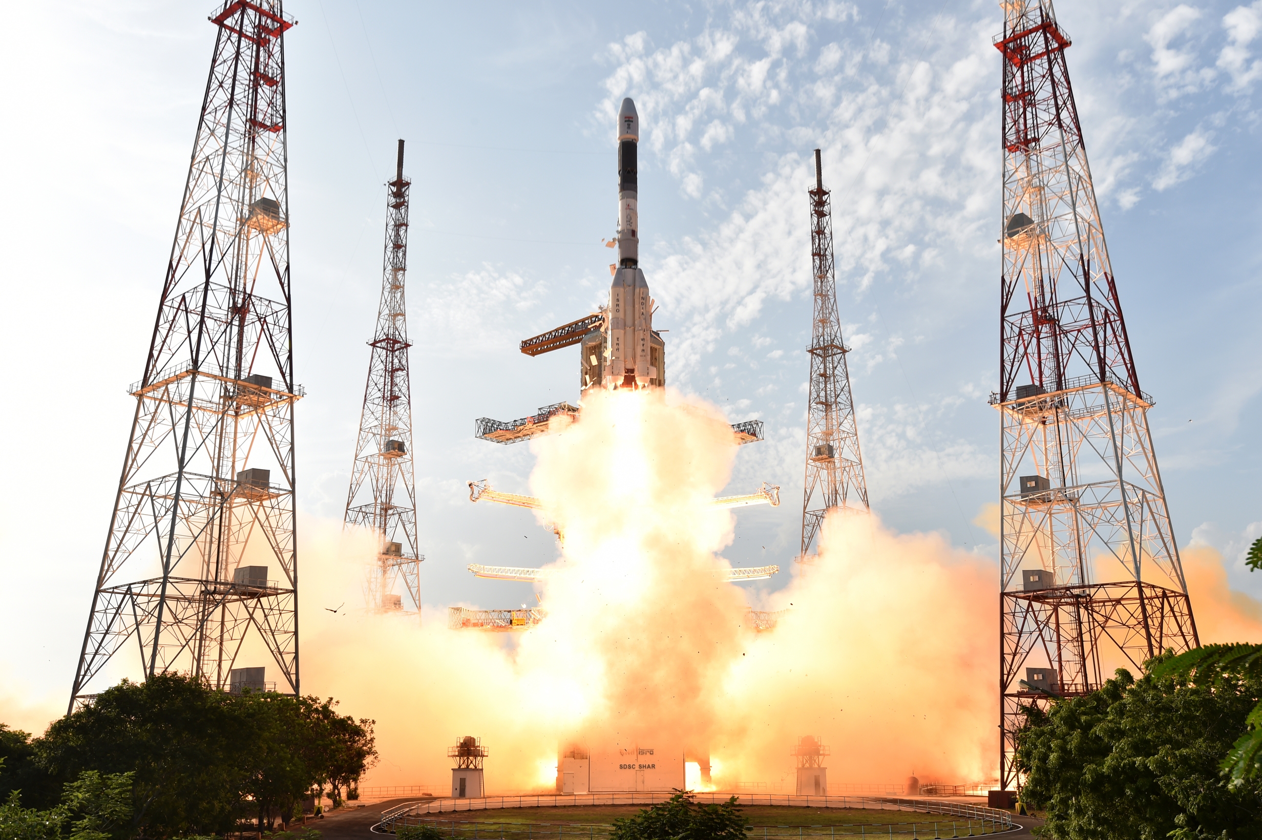 A GSLV blasting off in September 2016