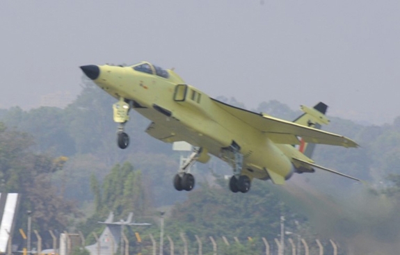 An Indian Air Force Jaguar Takes Flight