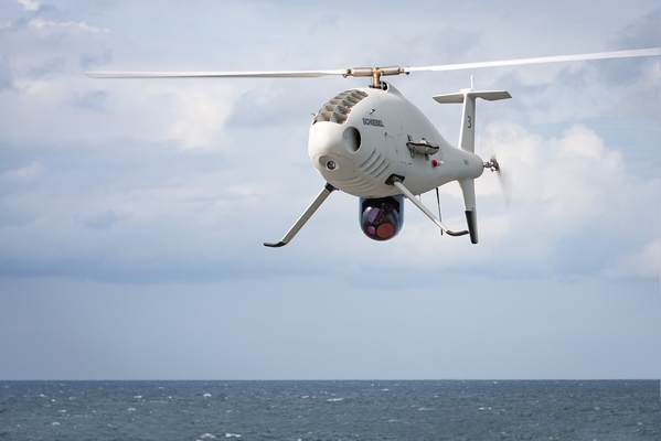 Camcopter S-100 equipped with Wescam MX-10 turret