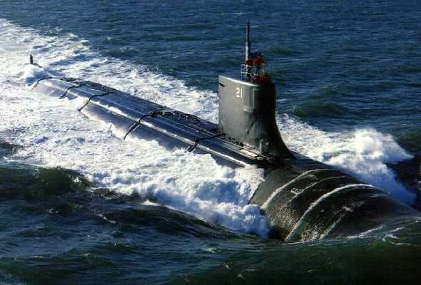 A U.S. Navy Nuclear Powered Submarine