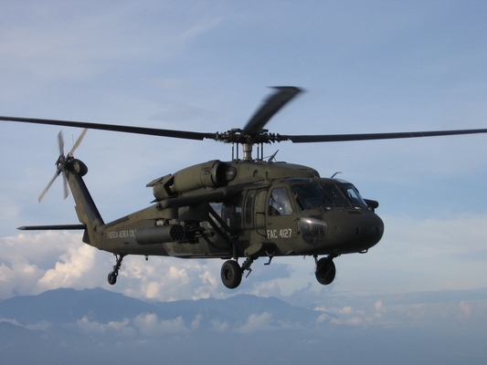 A Colombian UH-60 Black Hawk