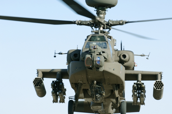 The M-TADS/PNVS Unit Mounts on the AH-64's Nose