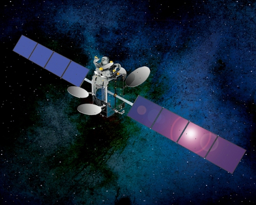 An SES satellite in orbit