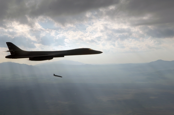 B-1 bomber launches JASSM-ER