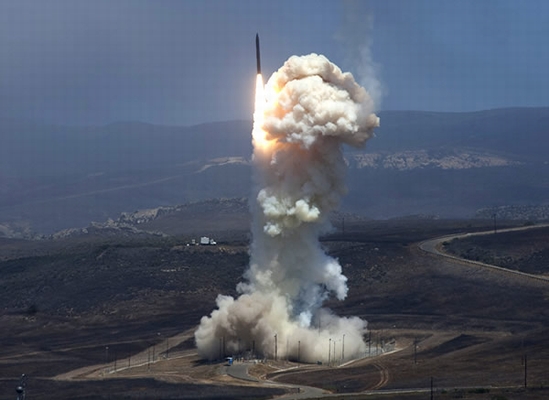 Ground-based interceptor launch