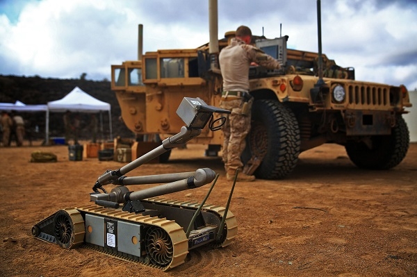 PackBot UGV ready for use in Djbouti