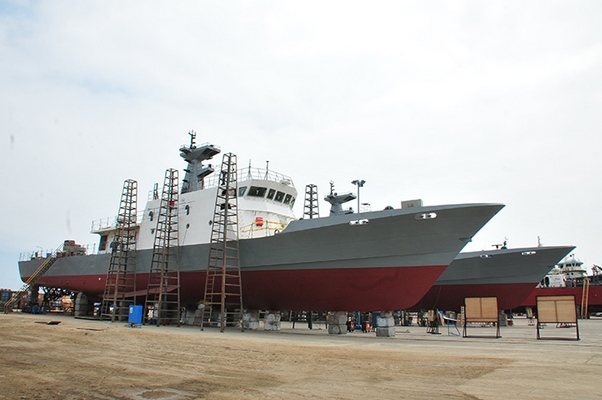 Peruvian Pativilca class vessels being constructed