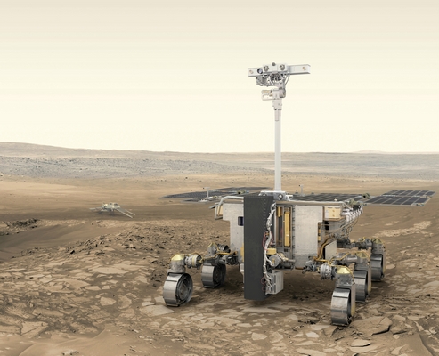 Artist's rendition of the ExoMars rover