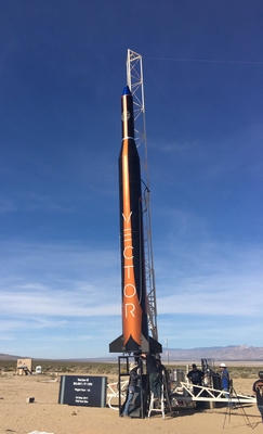 A Vector Space Systems Test launch vehicle