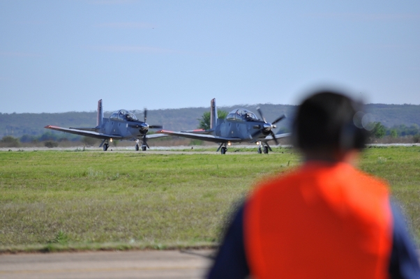 Two Argentine T-6C+ Texan II's