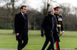 Prime Minister Teresa May and French President Macron