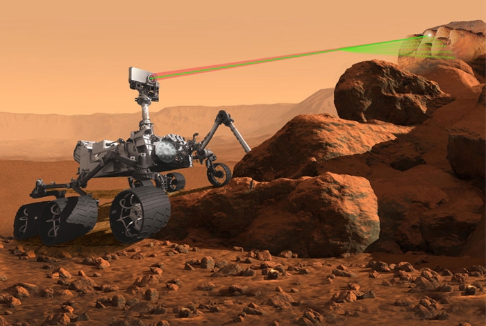 Artist's rendition of Mars 2020 Rover with SuperCam