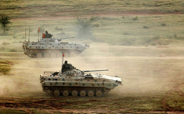 Indian Army BMP-2 IFVs