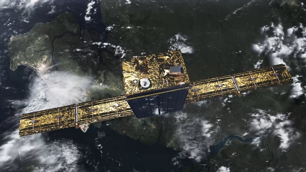 Artist's Rendering of the ICEYE-X1 Satellite