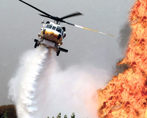 Sikorsky Firehawk in action