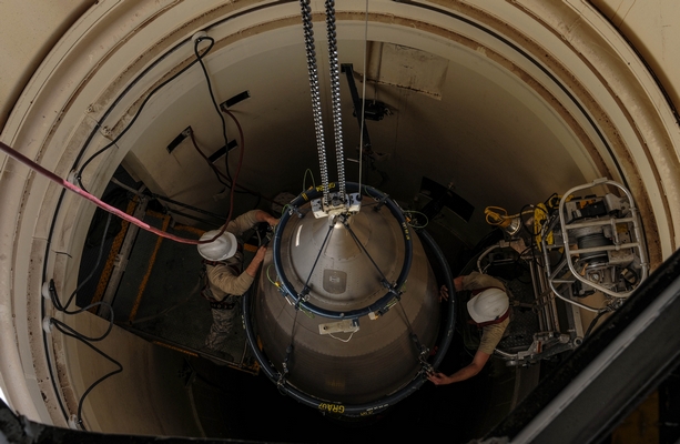 W78 warhead atop Minuteman III ICBM in Silo
