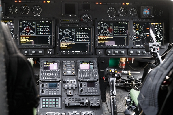 Modernized Tu-160M cockpit display