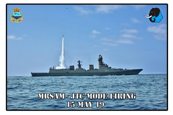 MRSAM launched from INS Kochi (D64)