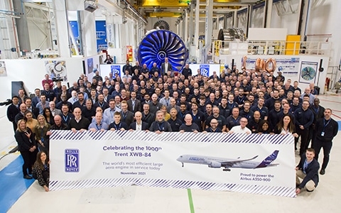 Trent XWB-84 has achieved 8 million engine flying hours