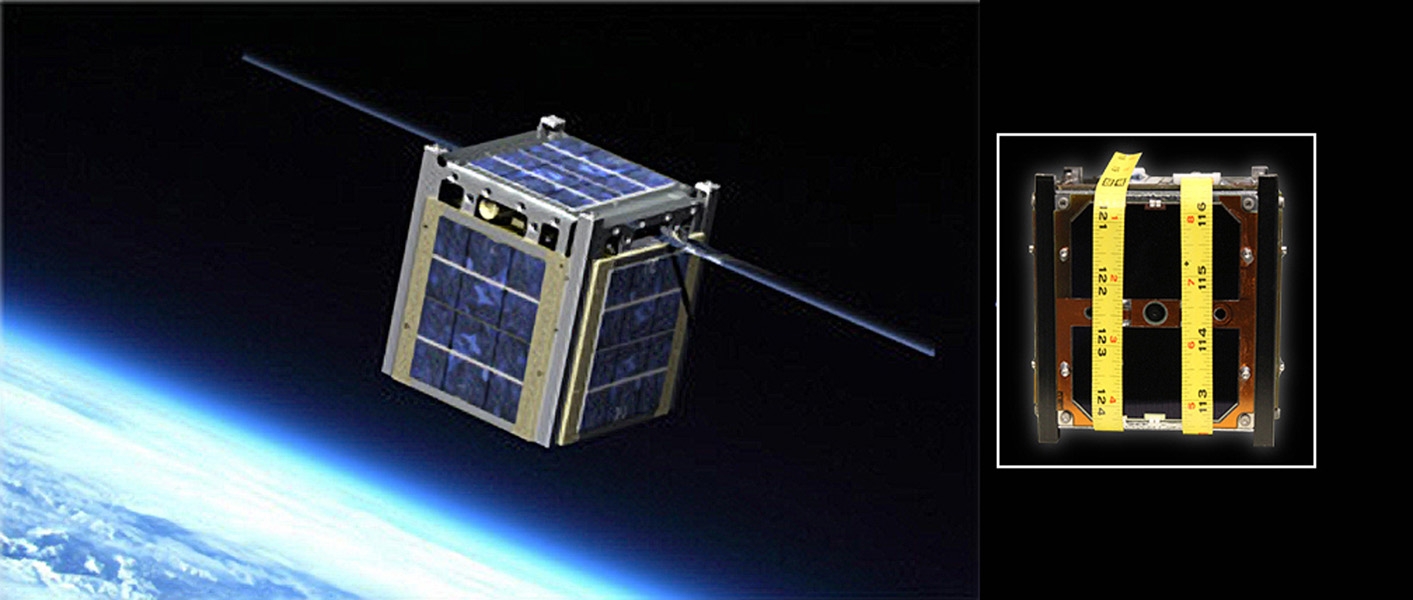An artist's rendition of a CubeSat