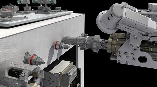 Artist's rendition of an in-orbit refueling demo