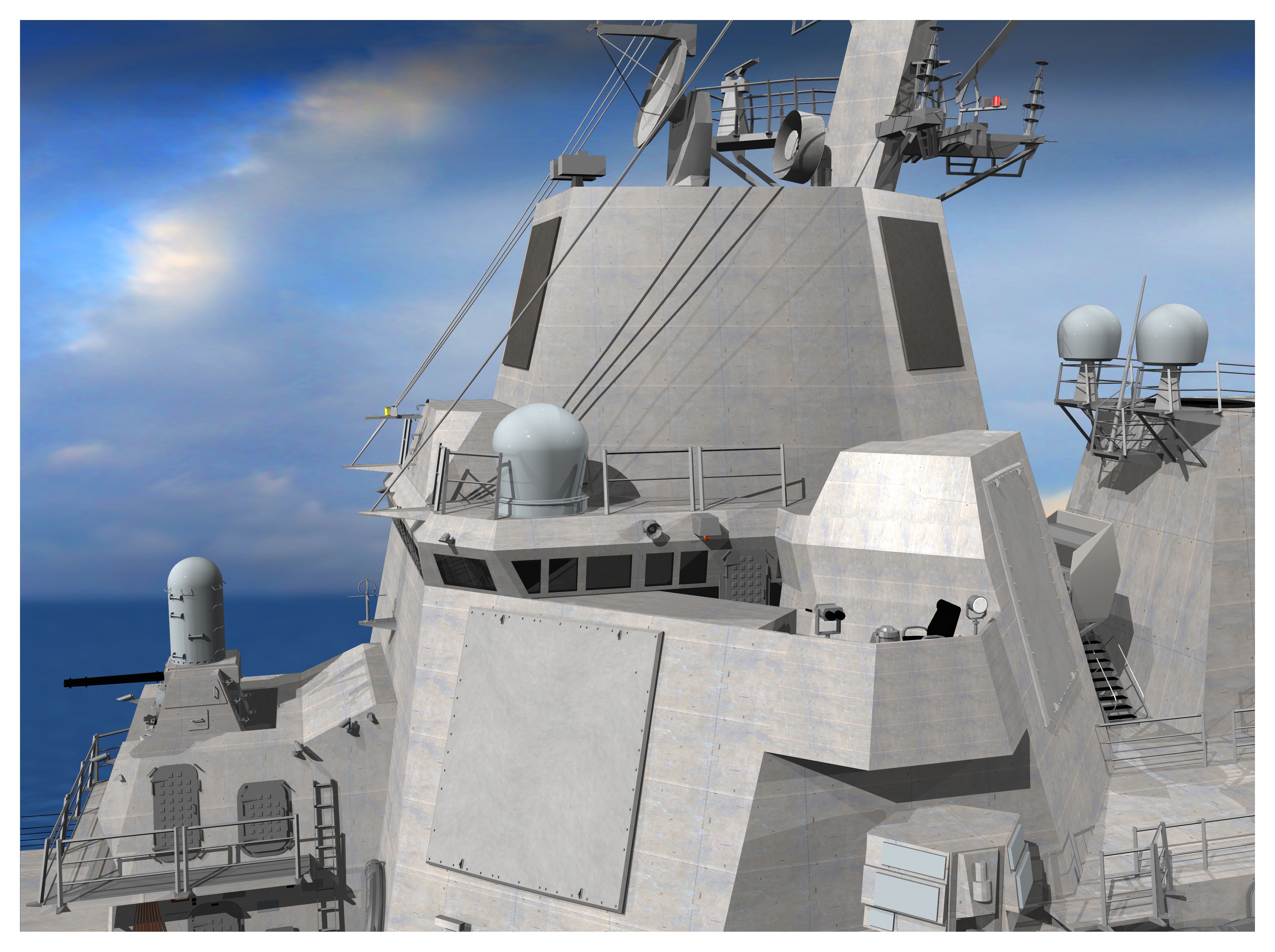 Artist's Conception of the AMDR's Sensor Arrays