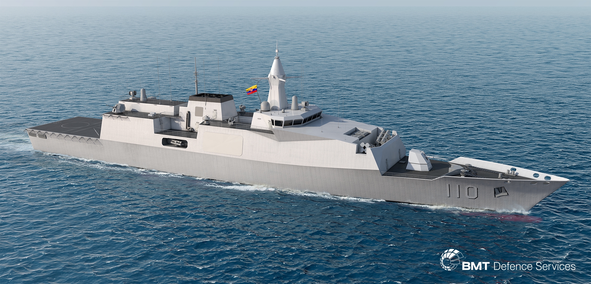 Artist's rendition of Colombian Navy variant of VENATOR-110