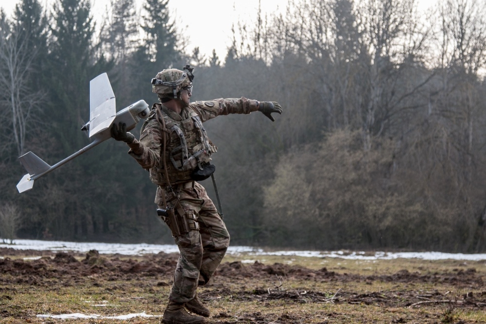 Hand-launched RQ-11 in Uzbek service
