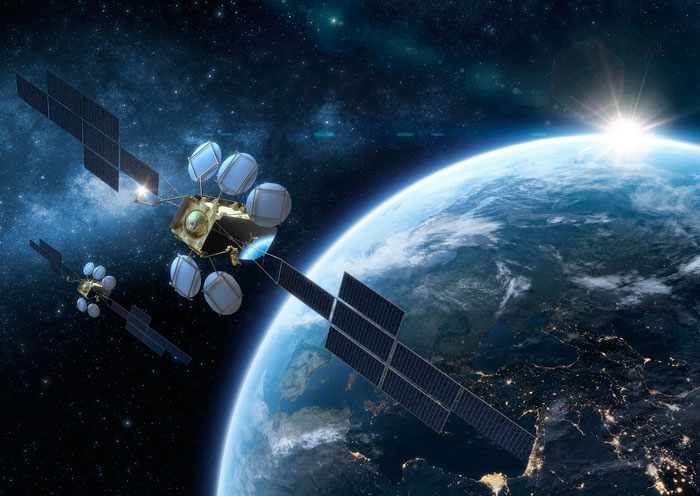 Artist's rendition of Eutelsat HOTBIRD 13F and HOTBIRD 13G