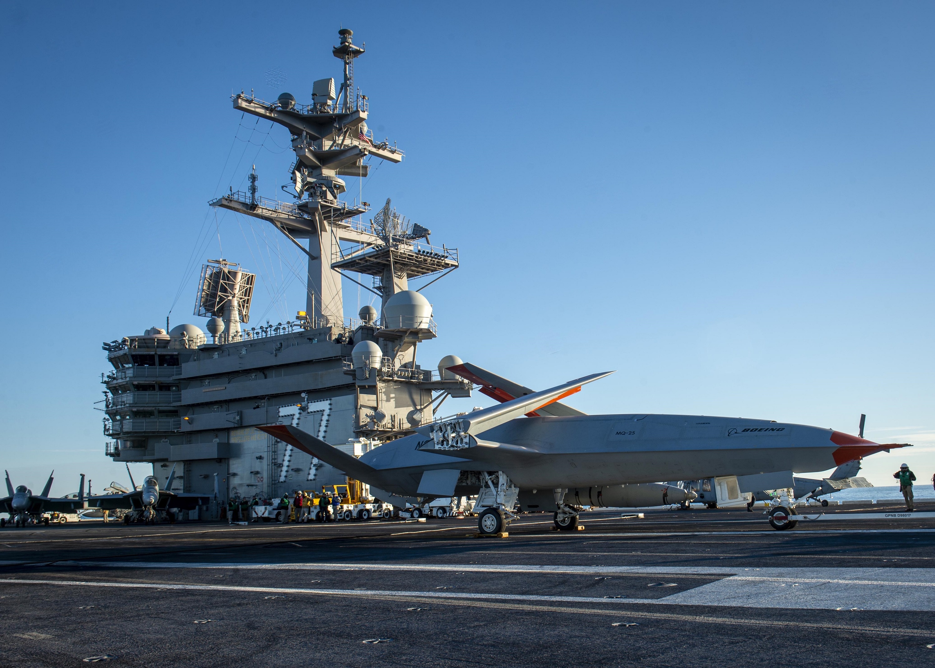 Navy MQ-25A Unmanned Tanker Cleared for Initial Production