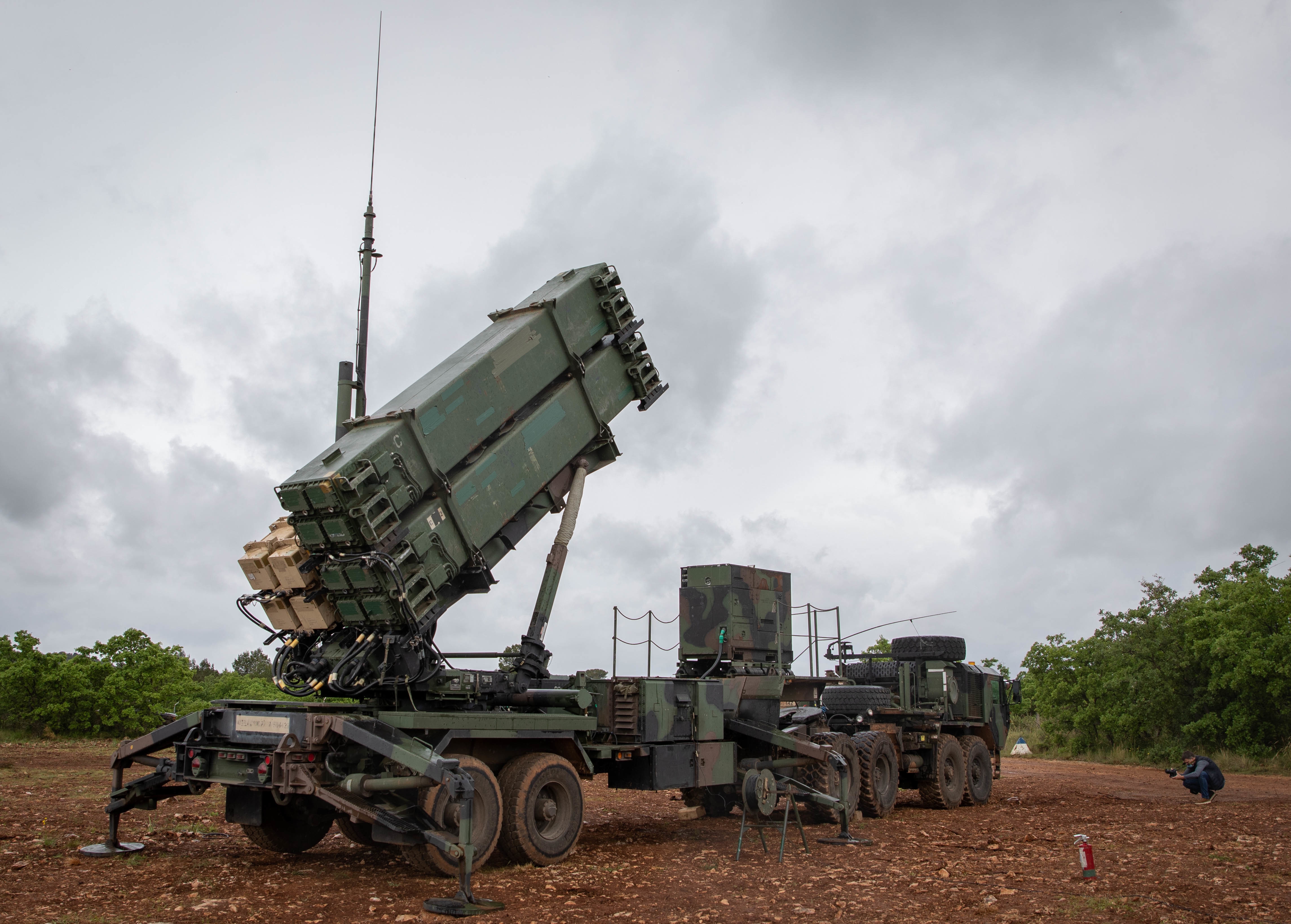 Patriot missile battery