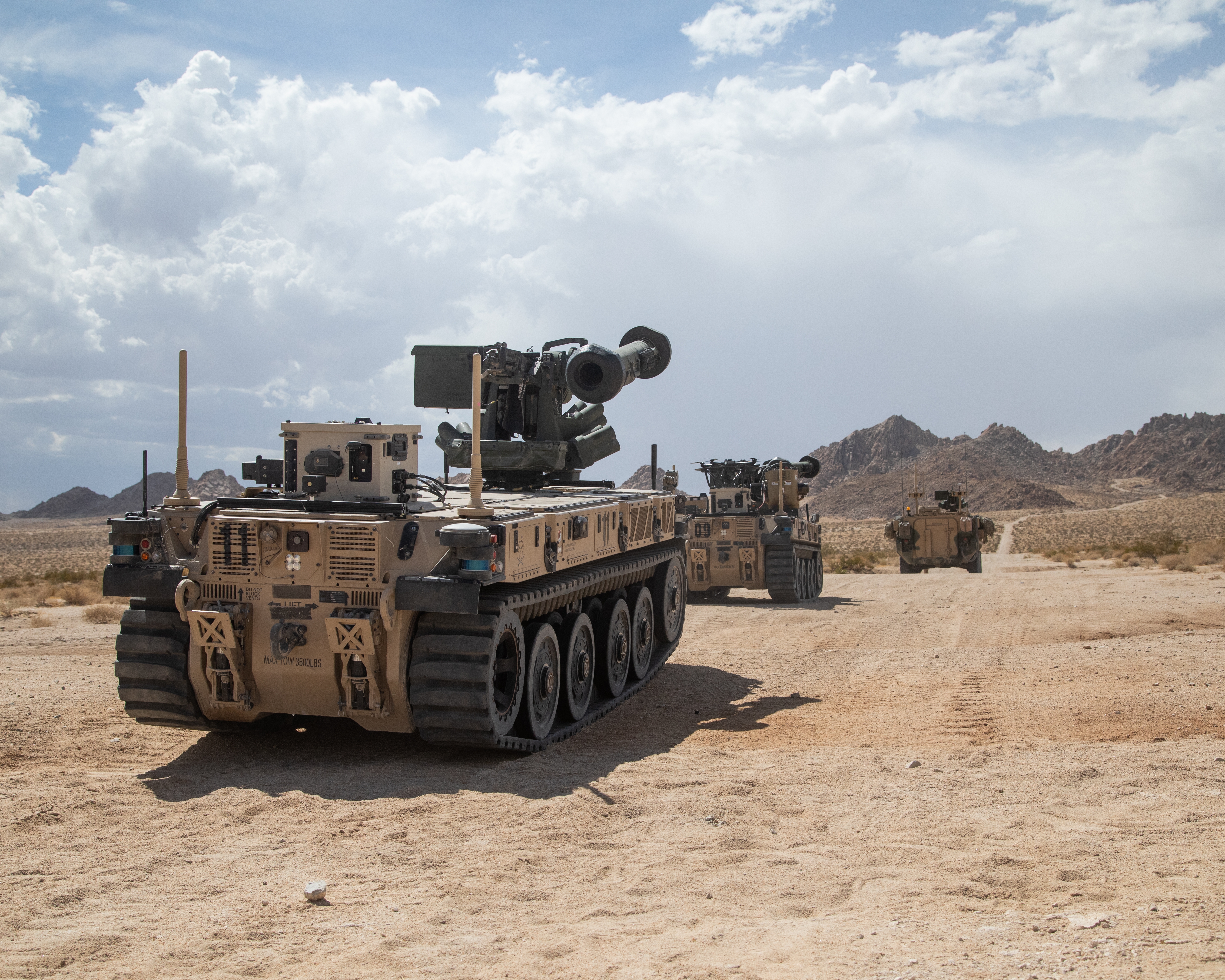 Army Robotic Combat Vehicle testing