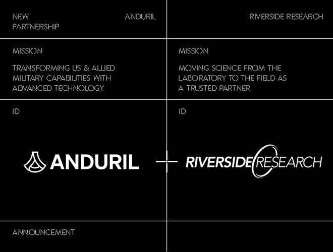 Anduril - Riverside Research Announcement Photo