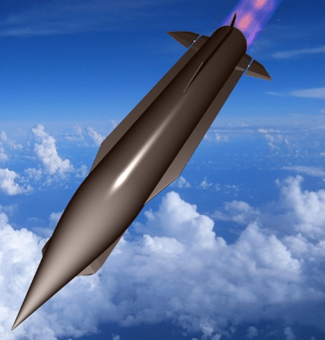 UK Ministry of Defense mockup image of hypersonic missiles