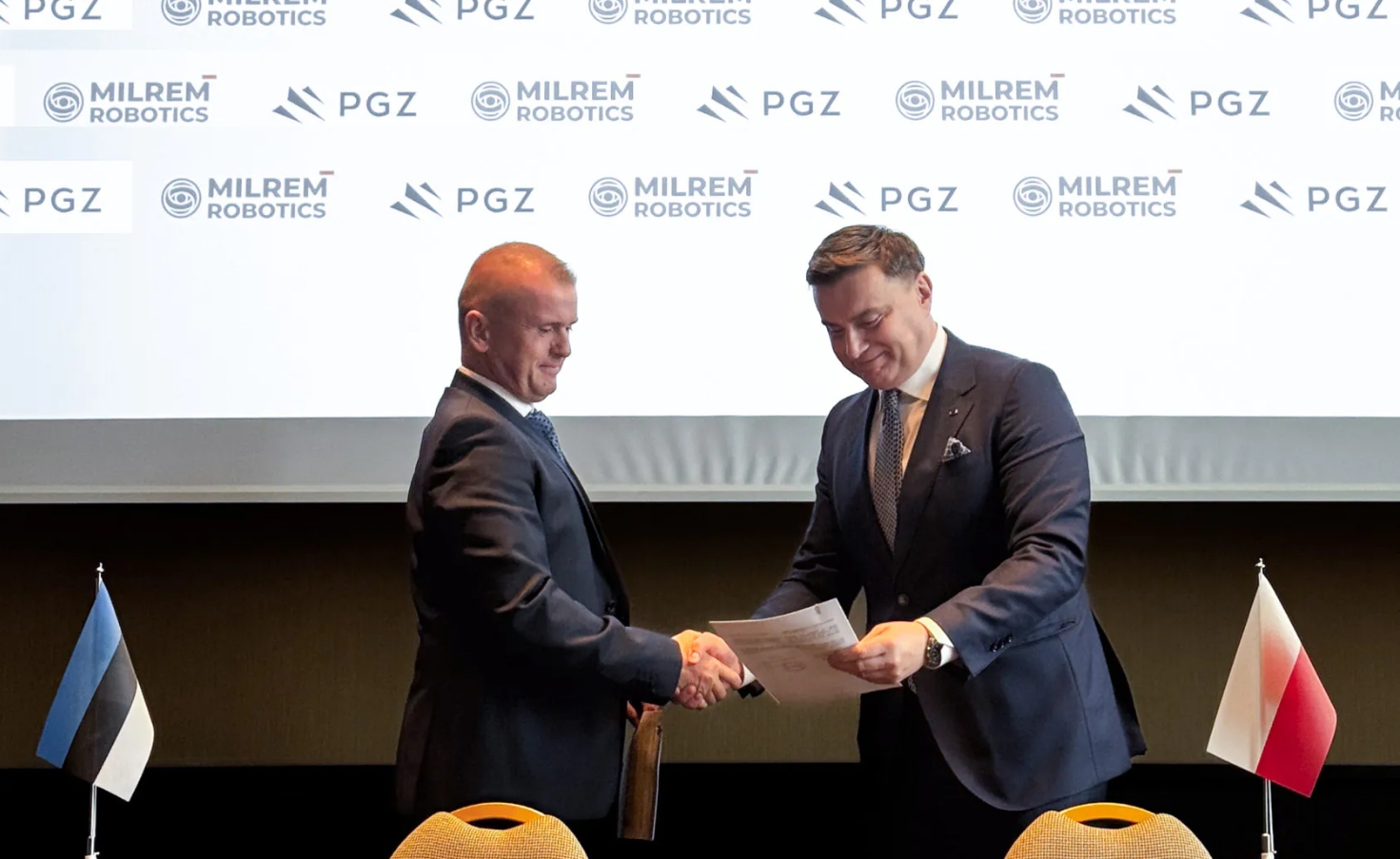 Milrem Robotics - PGZ MoU Signing