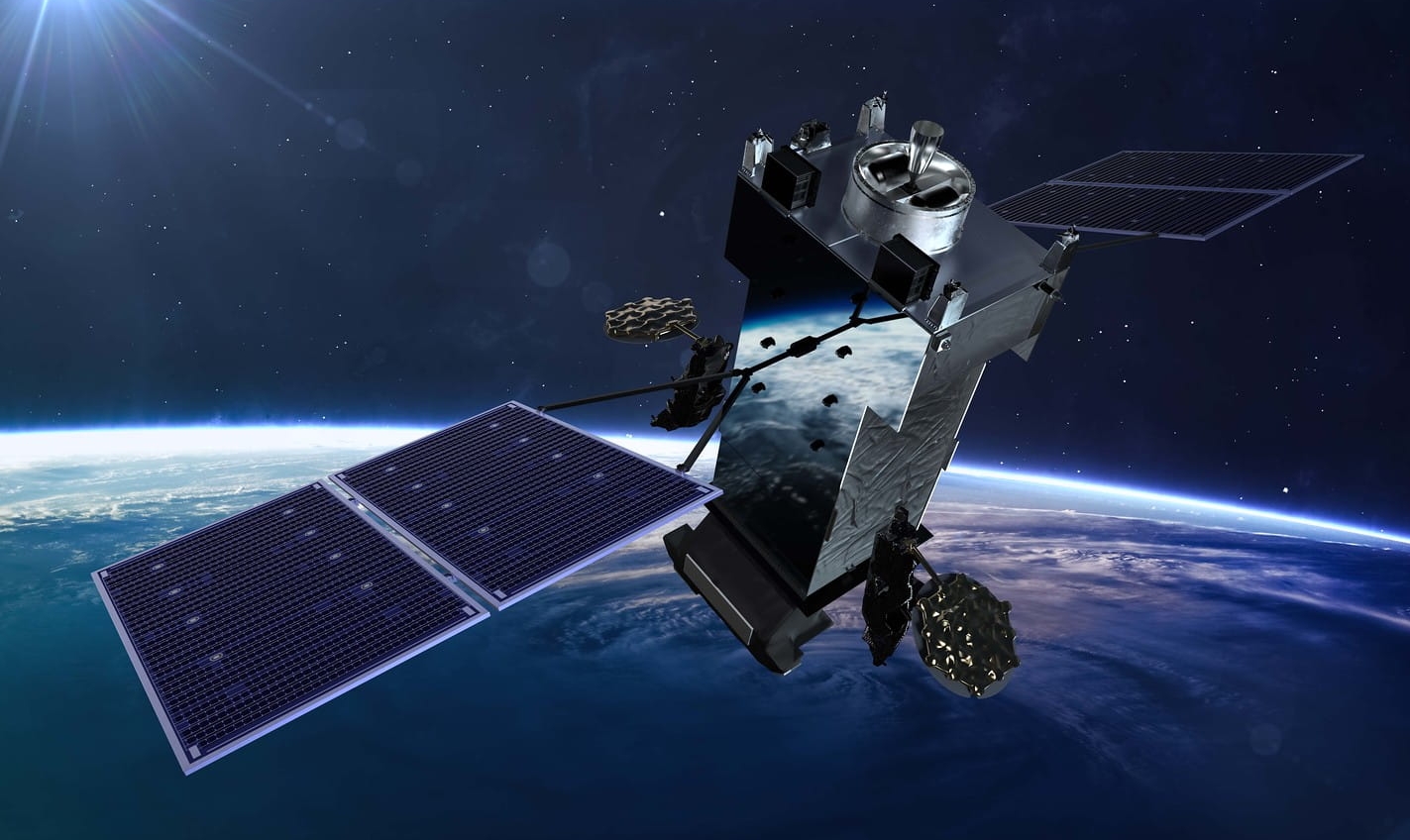 RTX's depiction of the Next-Gen OPIR GEO satellite