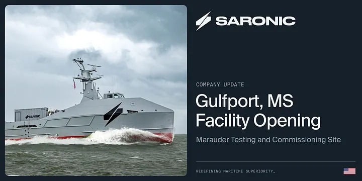Saronic Expands to Mississippi for Marauder USV Testing