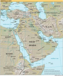 Map of the Middle East