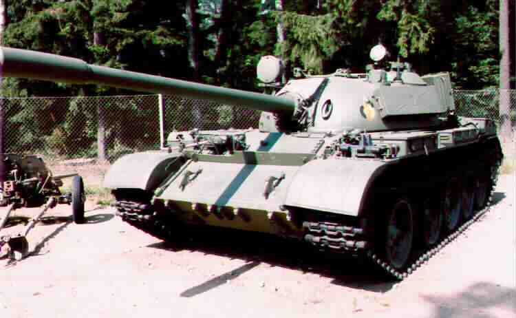 The T-55 tank chassis, one of the assets donated