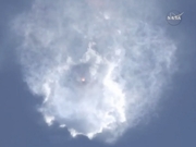 A Falcon 9 broke up during CRS-7 launch