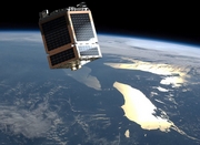 Artist's rendition of Telesat's prototype SmallSat
