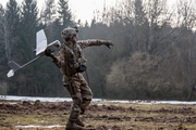 Hand-launched RQ-11 in Uzbek service