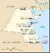 Map of Kuwait
