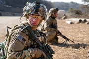 Soldiers participate in a combined arms live fire exercise