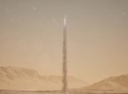 Mars ascent vehicle (MAV) launching the return samples